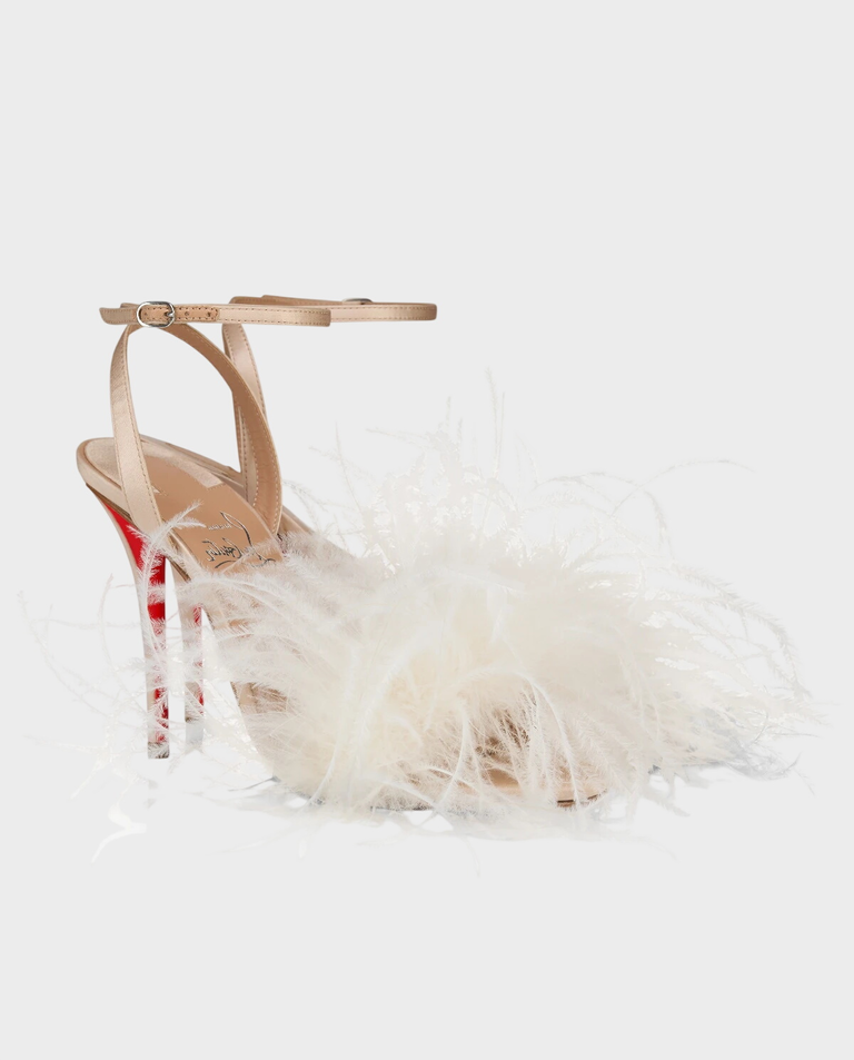 Beżowe sandały na szpilce Miss Z Poupi 100 - Image #2