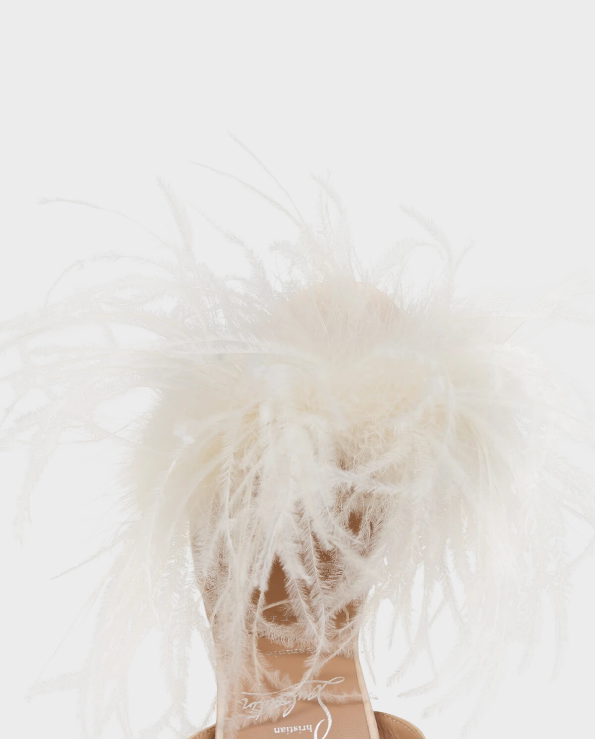 Beżowe sandały na szpilce Miss Z Poupi 100 - Image #4