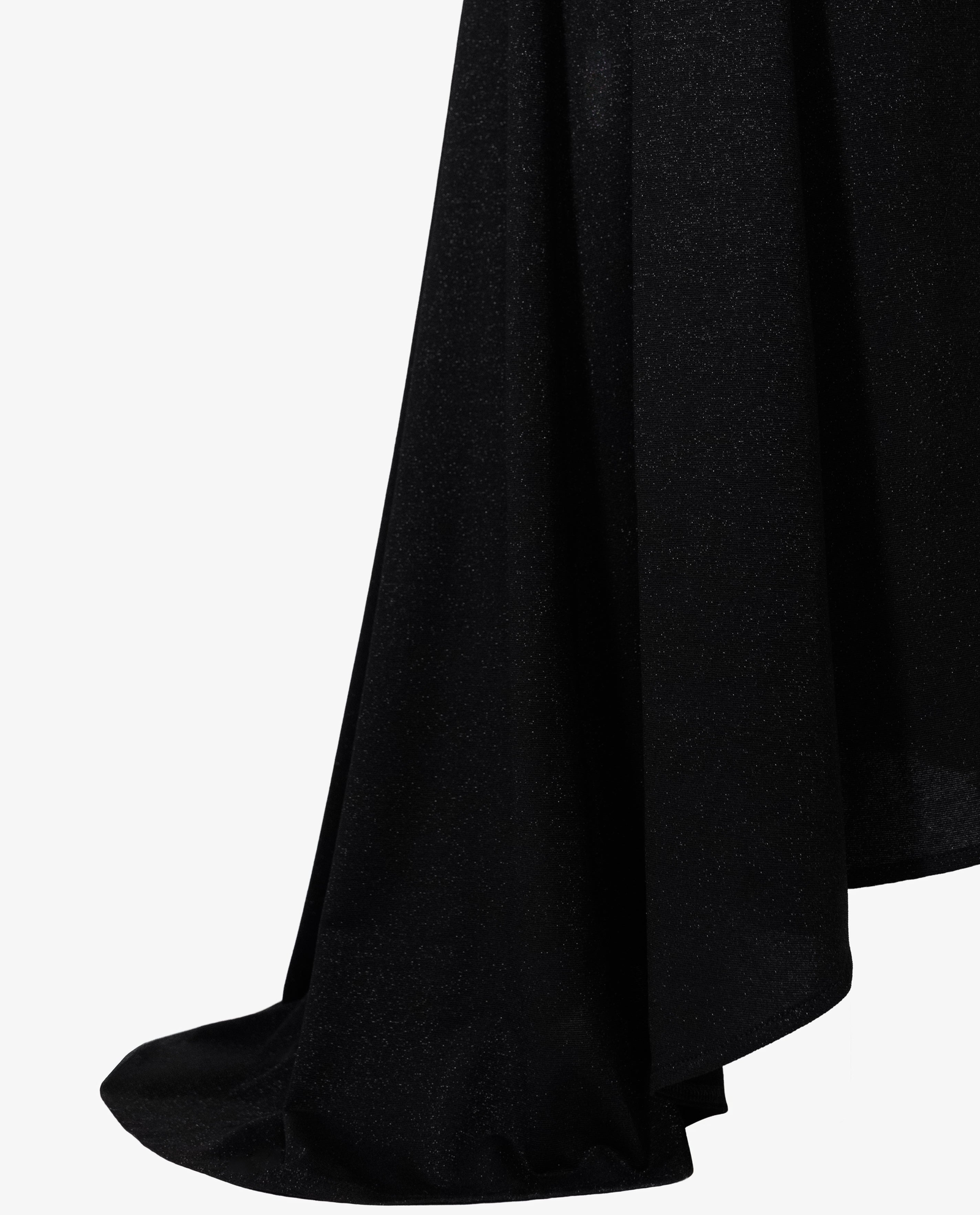 Czarna maxi sukienka z trenem - Image #6