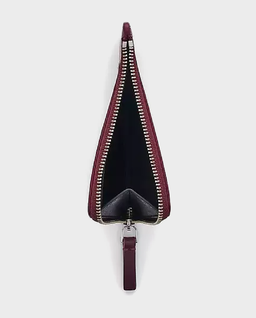 Burgundowy portfel na suwak - Image #3