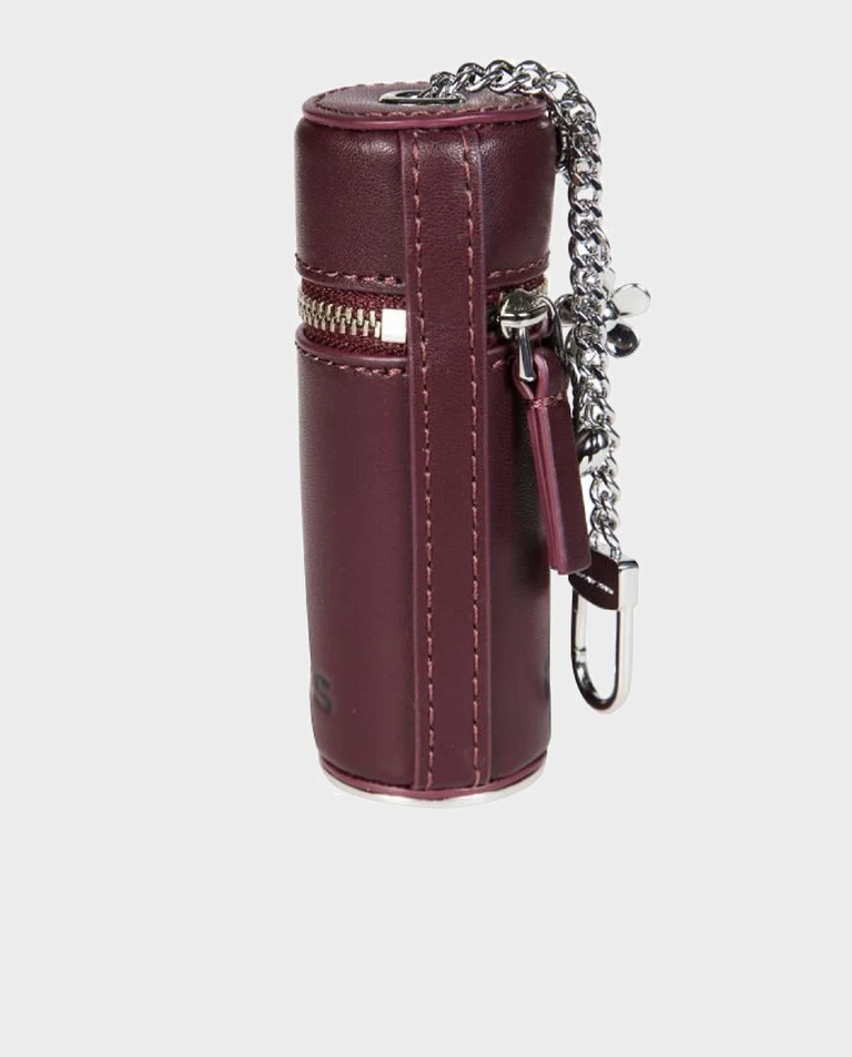 Skórzana zawieszka etui na szminkę