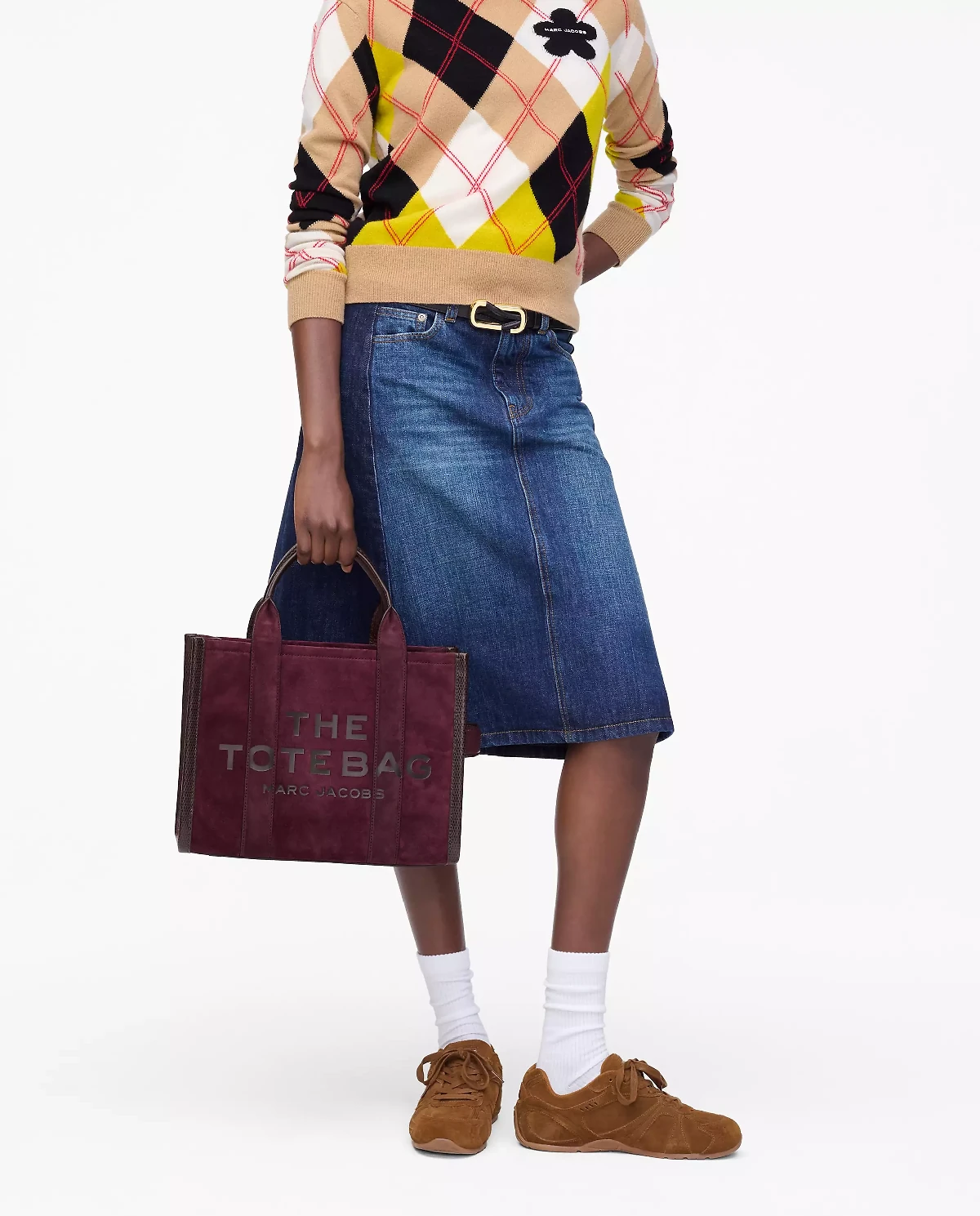 Zamszowa torebka The Medium Tote Bag - Image #2