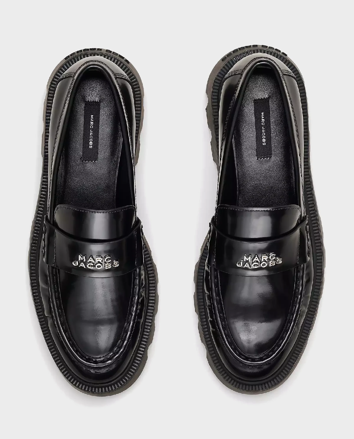 Czarne skórzane mokasyny Frankie - Image #4