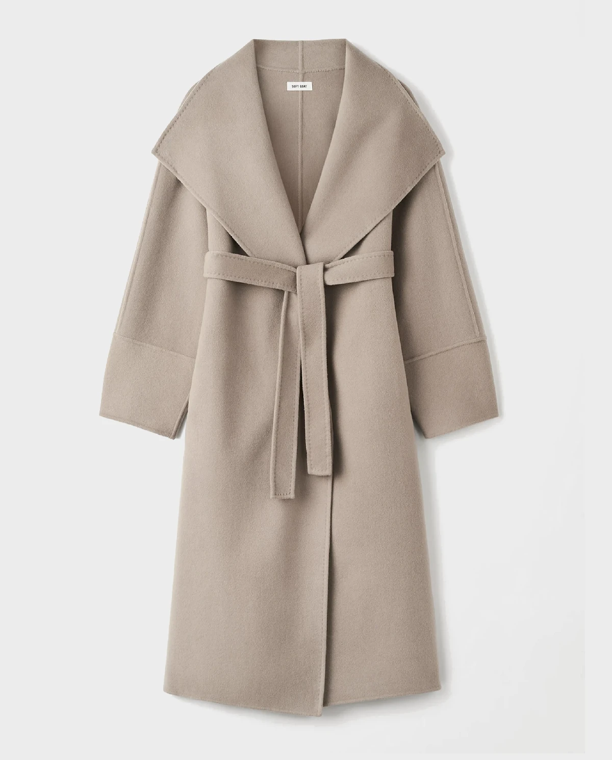 Długi beżowy płaszcz - Image #1