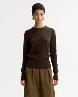 Brązowy kaszmirowy sweter - Image #0