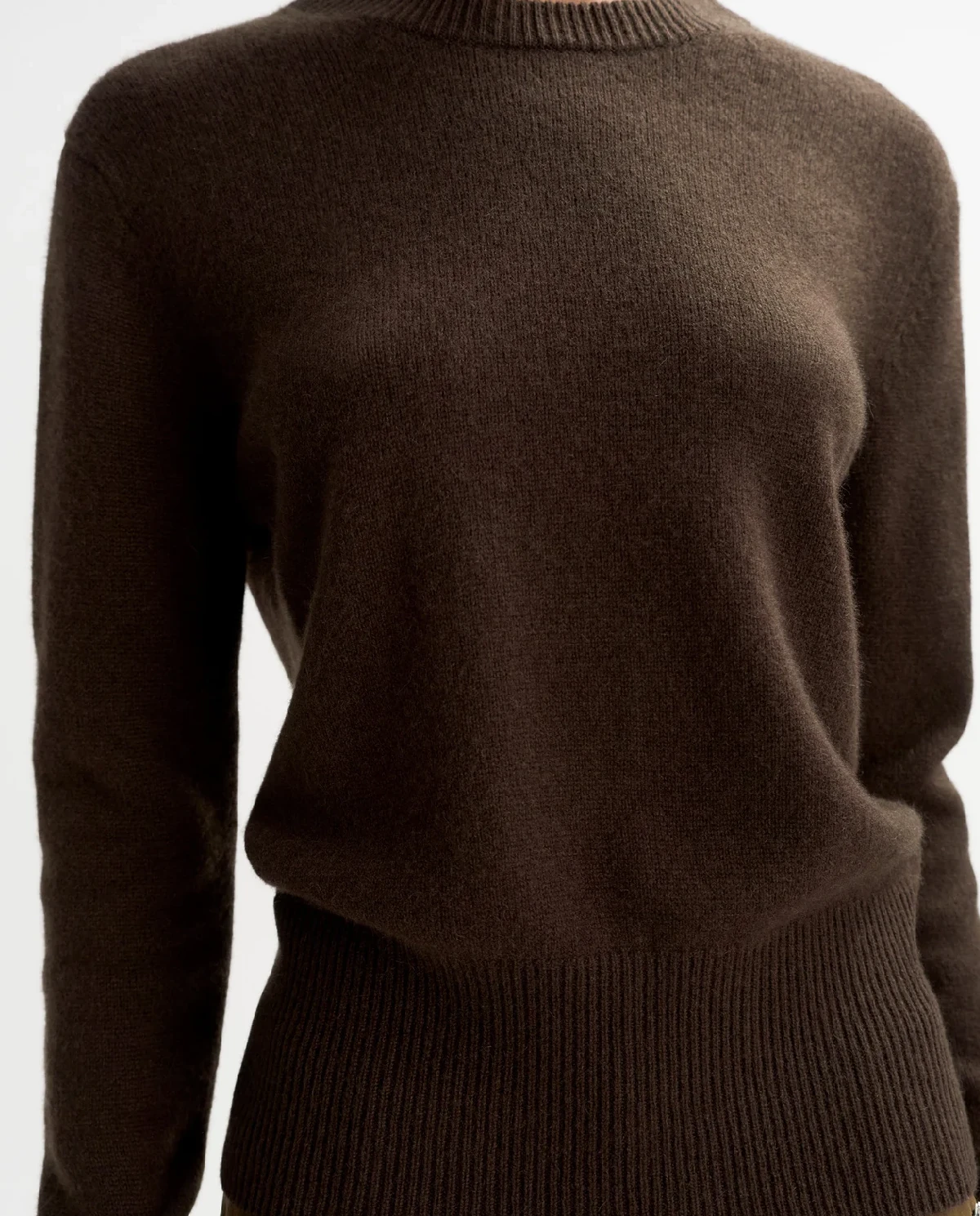 Brązowy kaszmirowy sweter - Image #4