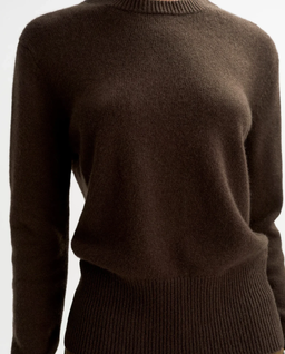 Brązowy kaszmirowy sweter - Image #4