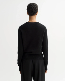 Czarny kaszmirowy sweter - Image #3