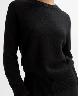 Czarny kaszmirowy sweter - Image #4