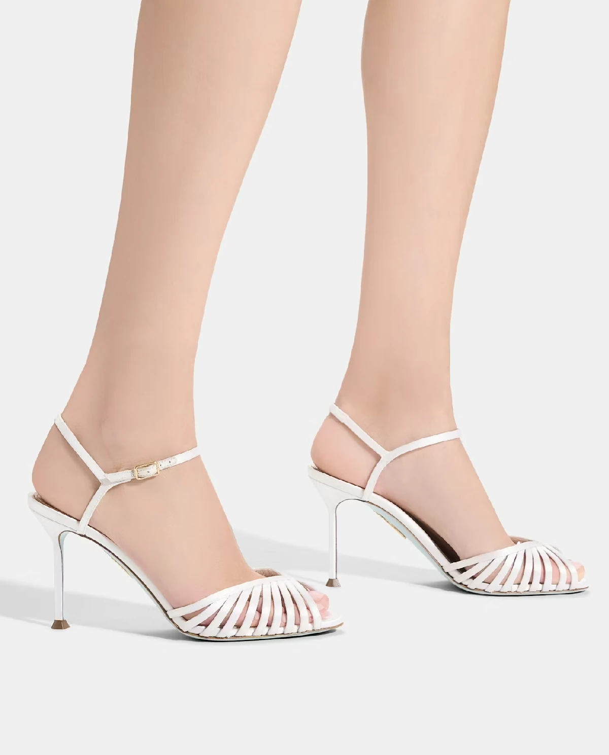 Białe sandały na szpilce Hold Me 85 - Image #1