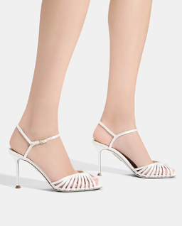 Białe sandały na szpilce Hold Me 85 - Image #1