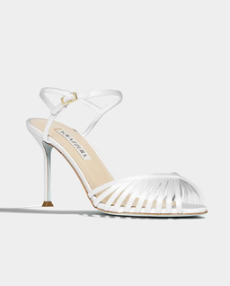 Białe sandały na szpilce Hold Me 85 - Image #2