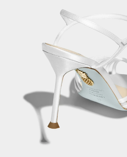 Białe sandały na szpilce Hold Me 85 - Image #4
