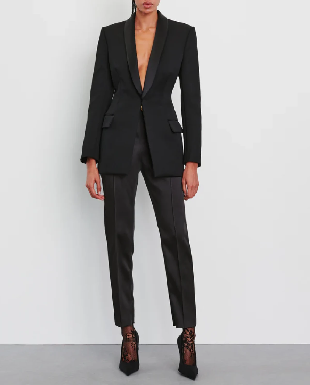 Czarna marynarka typu smoking - Image #1