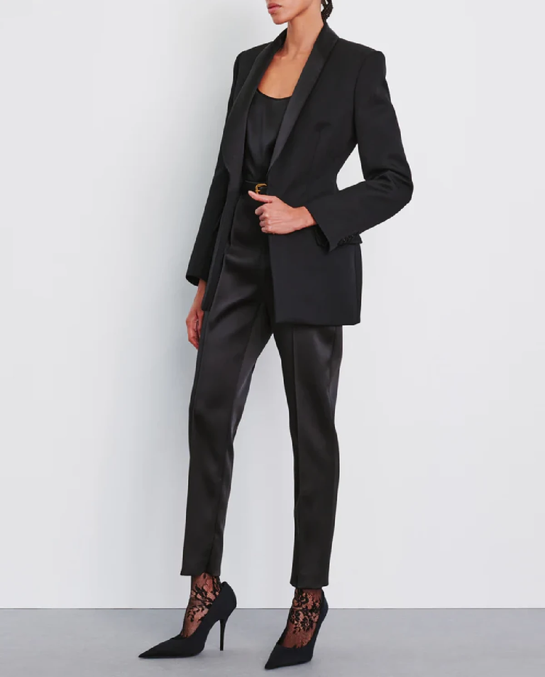 Czarna marynarka typu smoking - Image #2