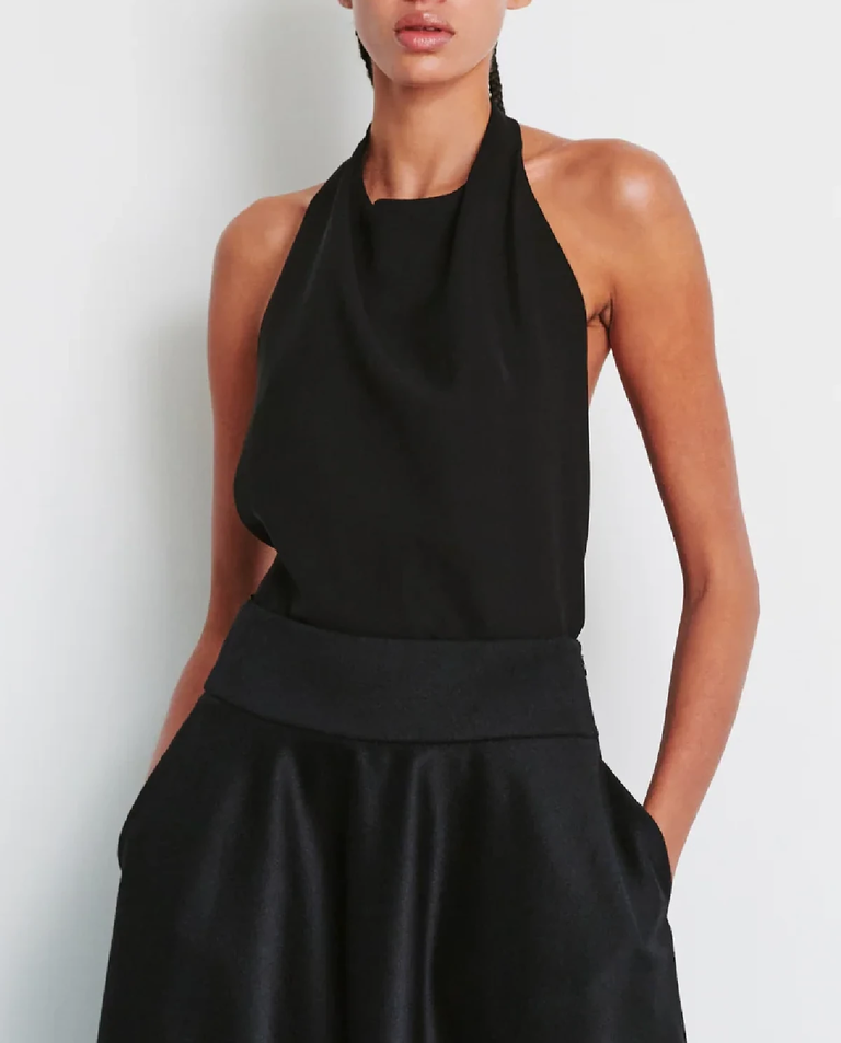 Czarna jedwabna bluzka