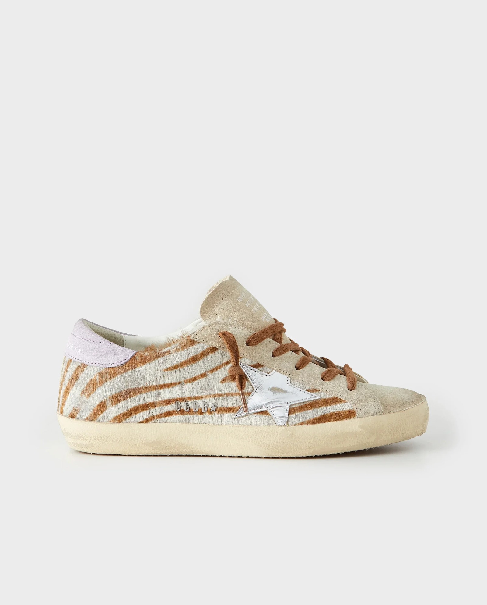 Skórzane sneakersy w zebrę Super Star - Image #0