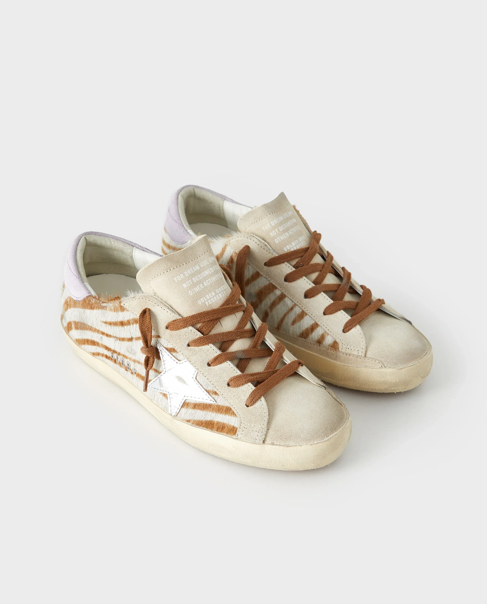 Skórzane sneakersy w zebrę Super Star - Image #1