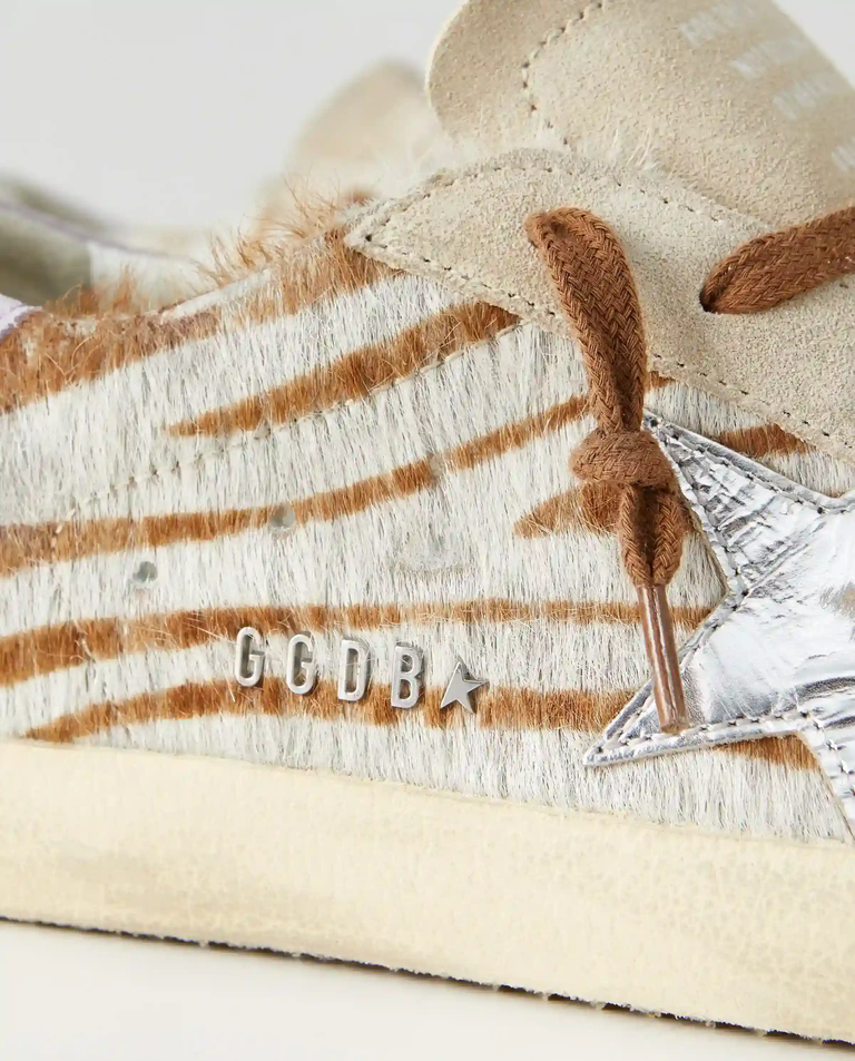 Skórzane sneakersy w zebrę Super Star - Image #3