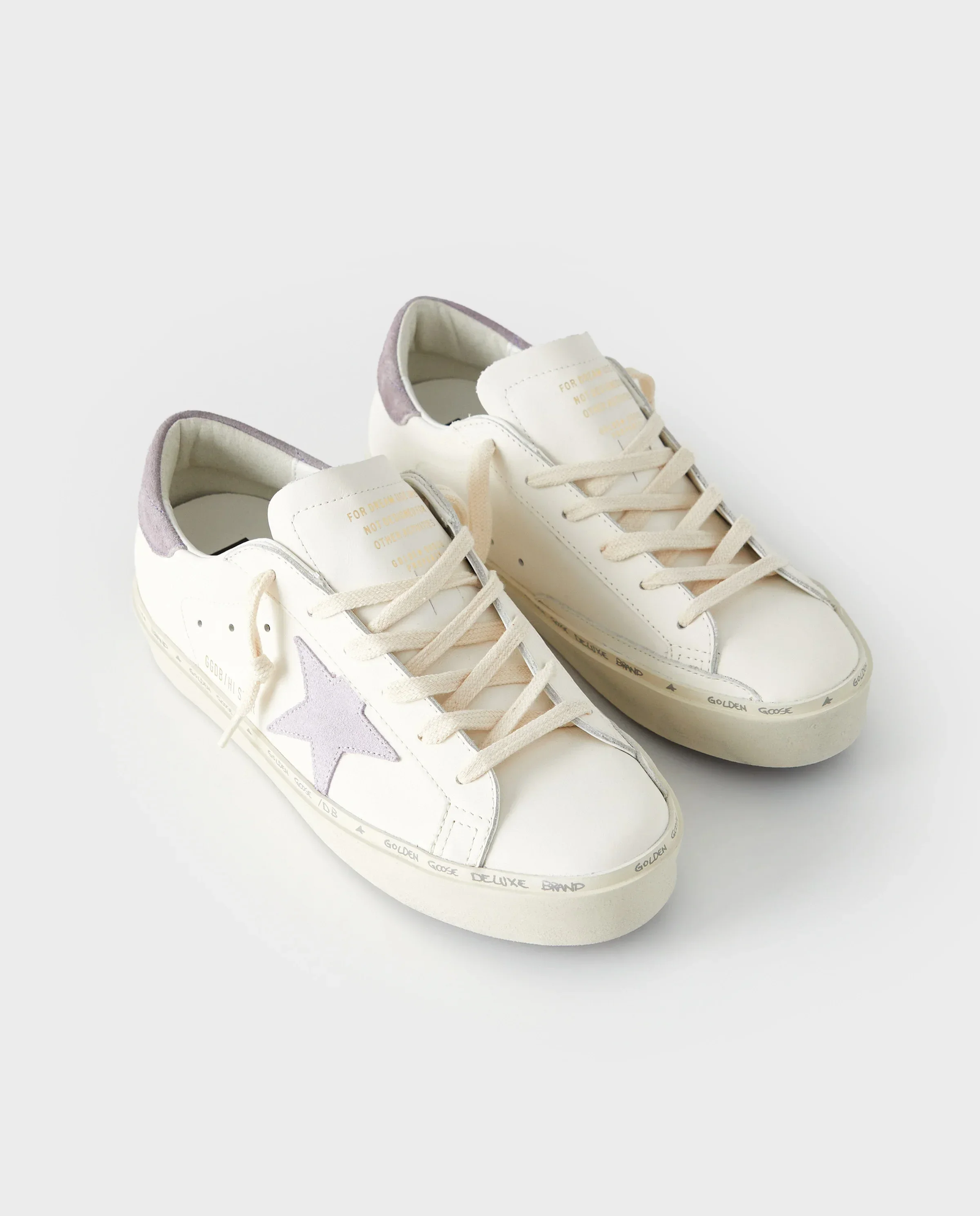 Białe skórzane sneakresy Hi Star - Image #1