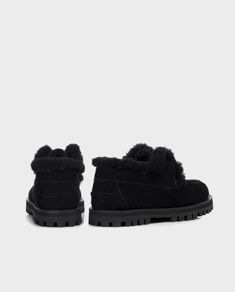 Czarne zamszowe mokasyny Yacht - Image #3