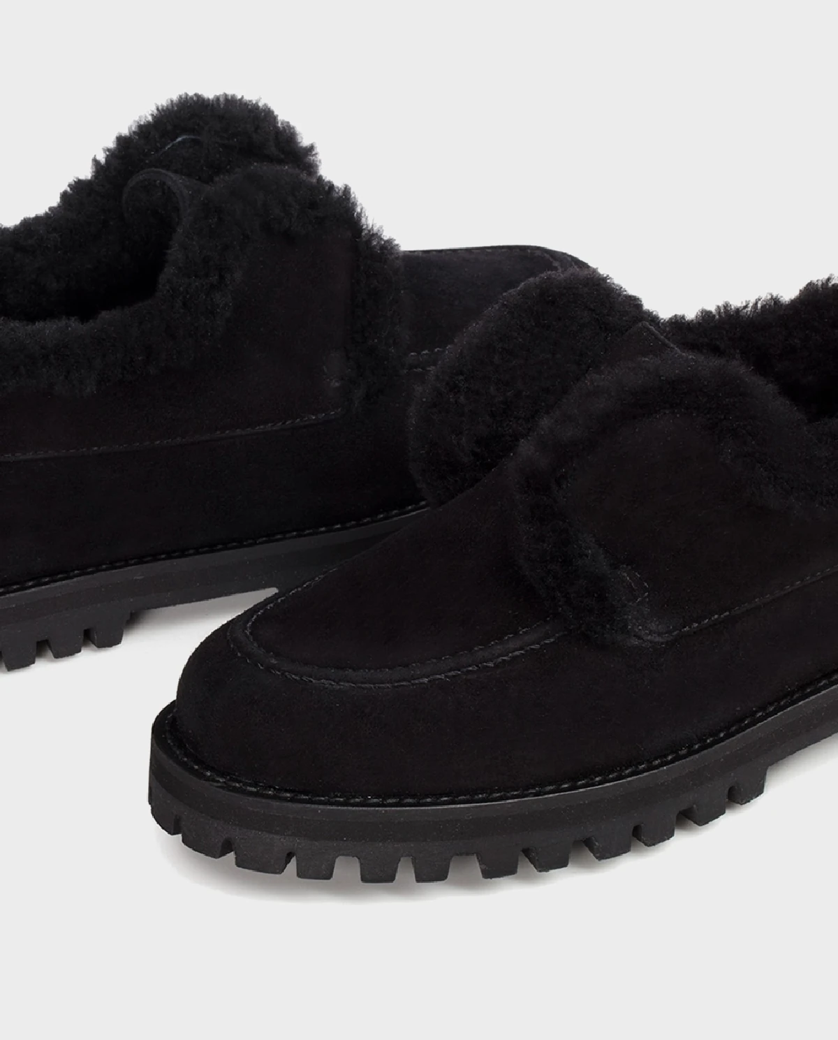 Czarne zamszowe mokasyny Yacht - Image #4