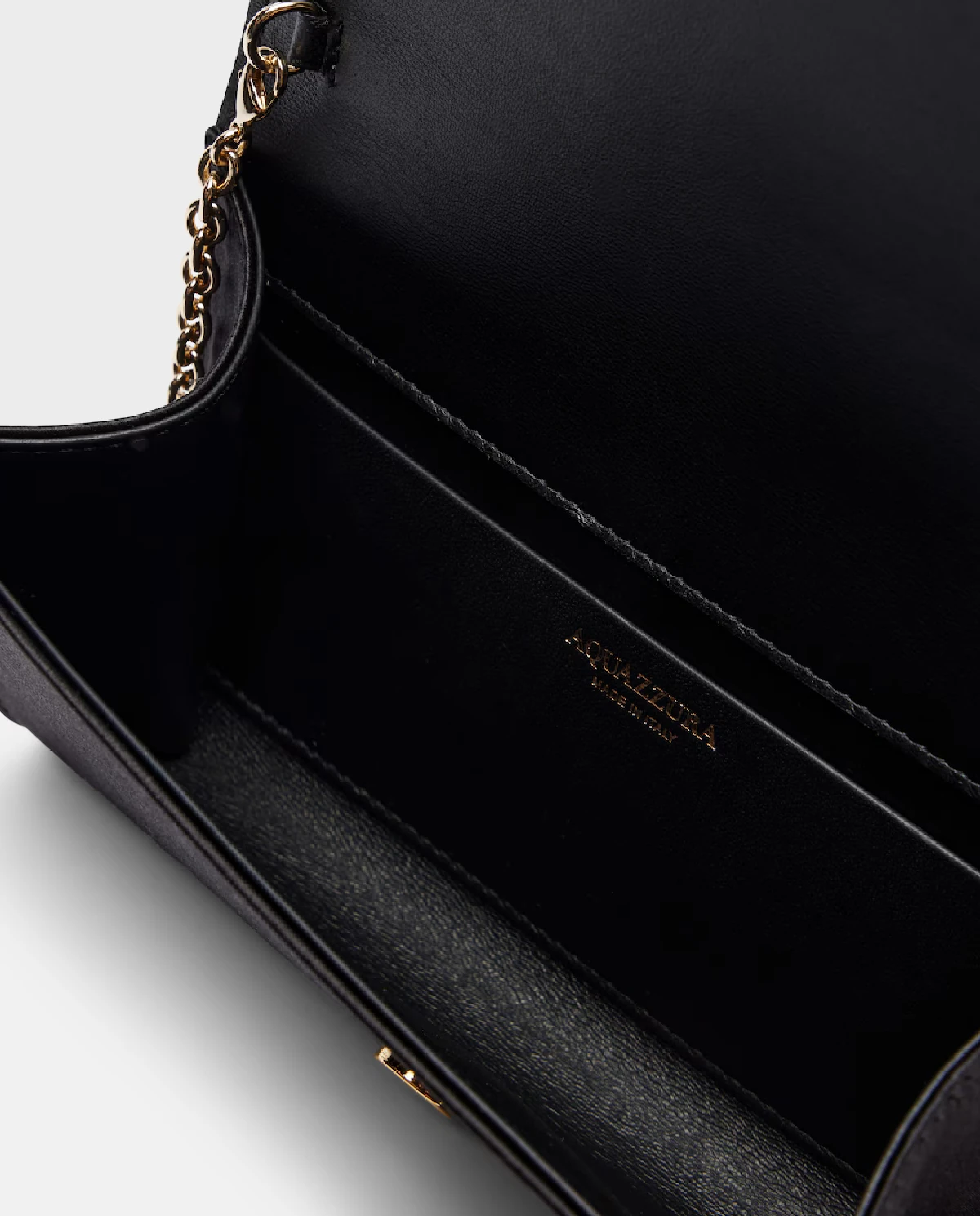 Czarna satynowa kopertówka Bow Tie Mini - Image #2