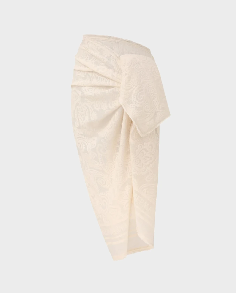 Pareo Woven w kolorze kości słoniowej