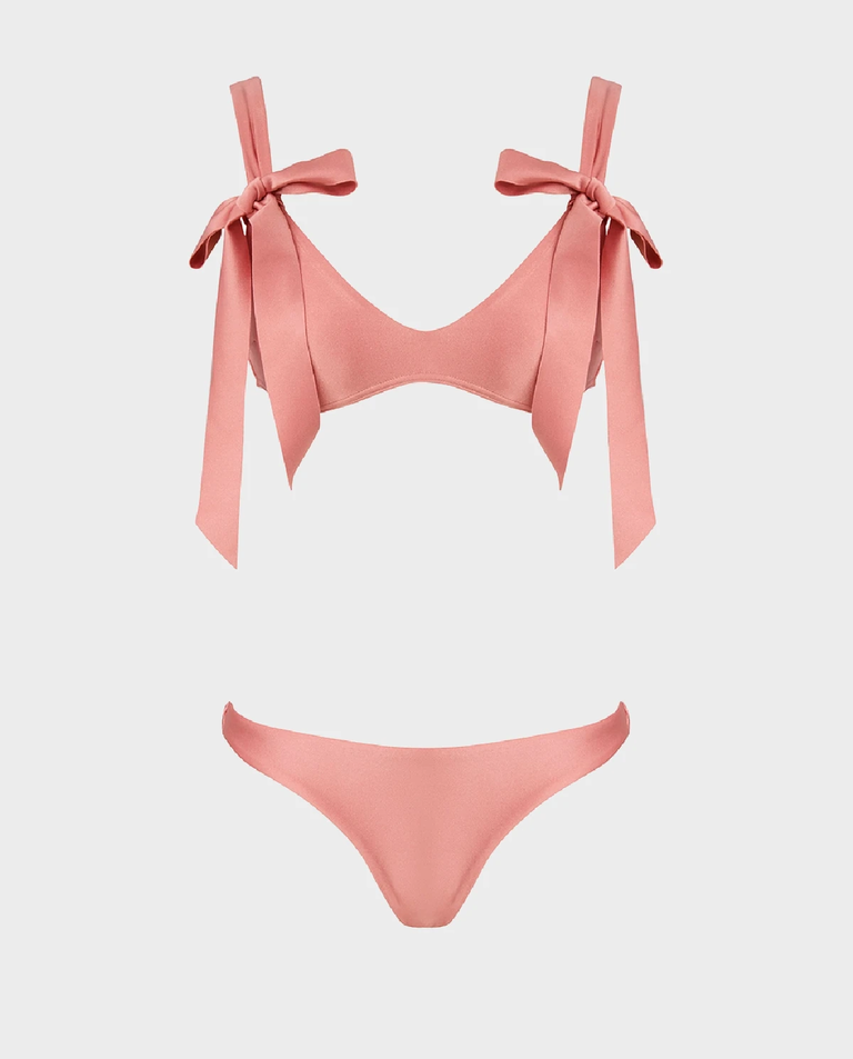 Różowe bikini z kokardami Patience