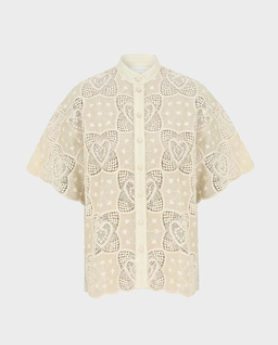 Kremowa ażurowa koszula Wanderlust - Image #0