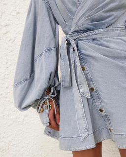 Jeansowa mini sukienka Rebellion - Image #4