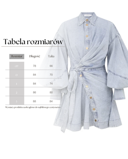 Jeansowa mini sukienka Rebellion - Image #6