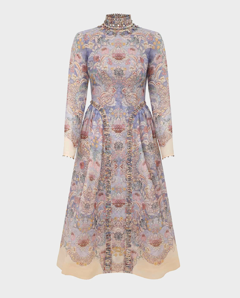 Sukienka w kwiaty Rebellion midi