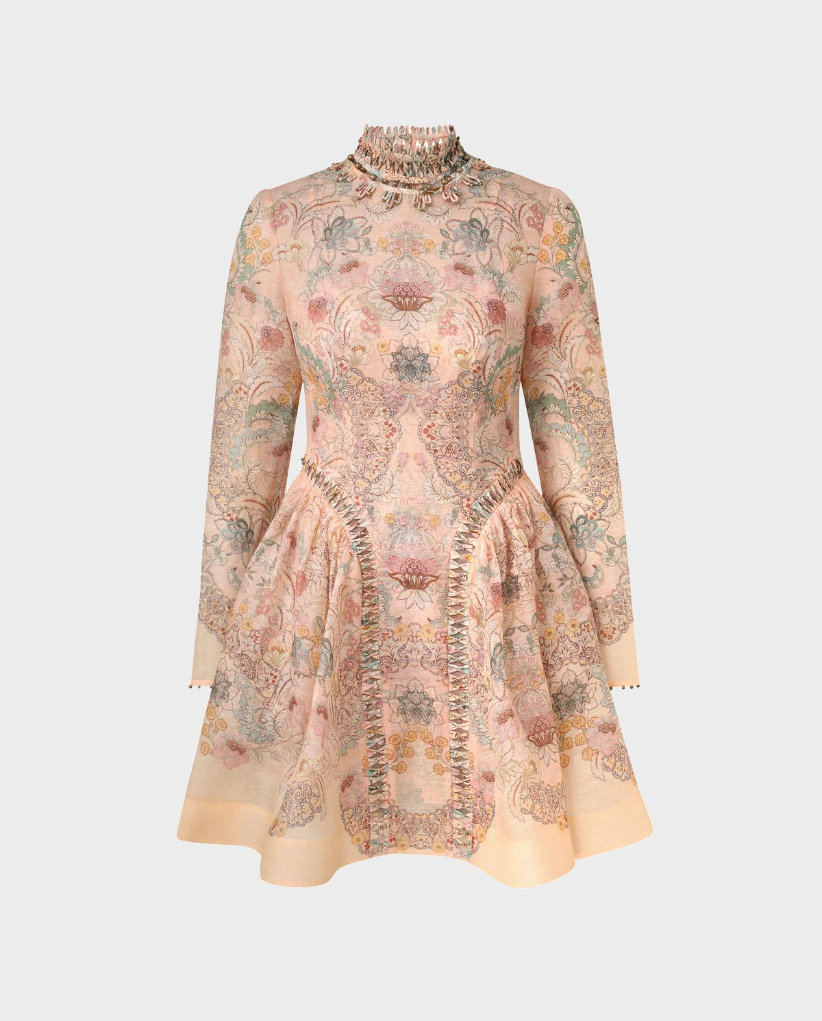 Różowa sukienka w kwiaty Rebellion mini - Image #1