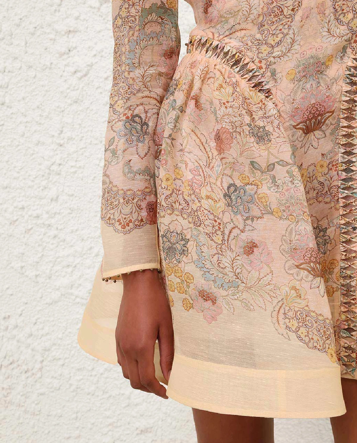 Różowa sukienka w kwiaty Rebellion mini - Image #5