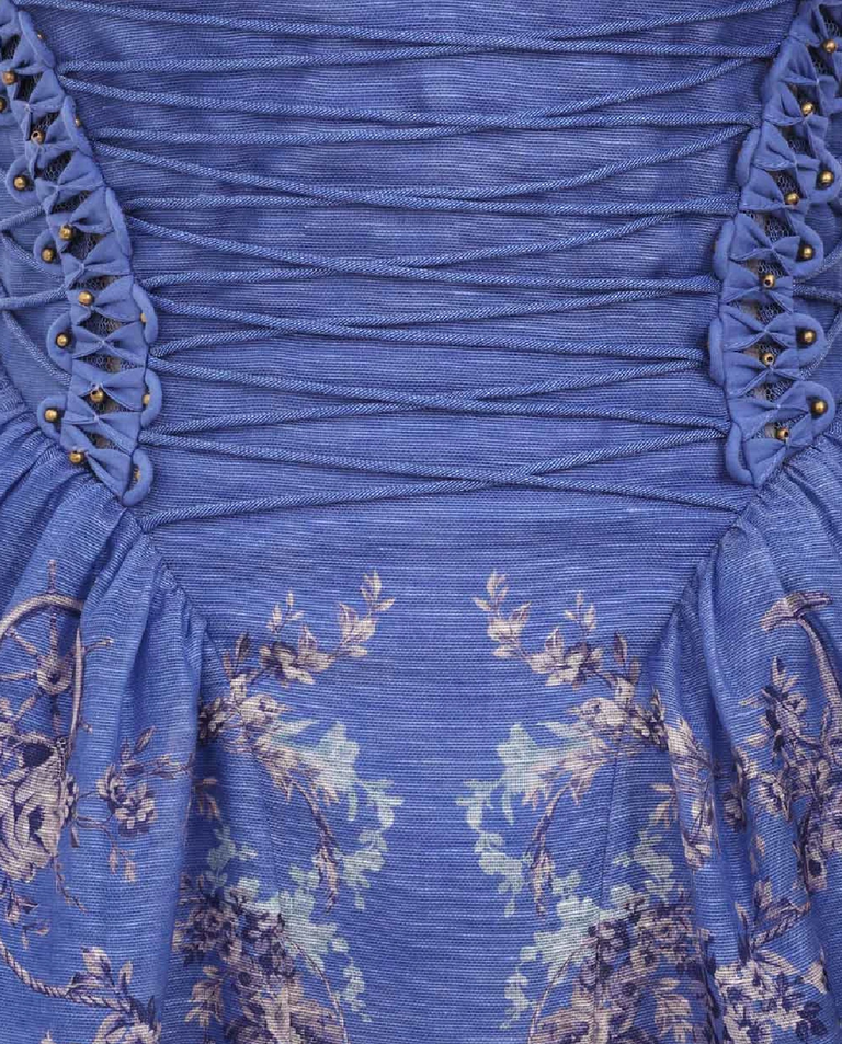 Niebieska sukienka z gorsetem Rebellion - Image #5