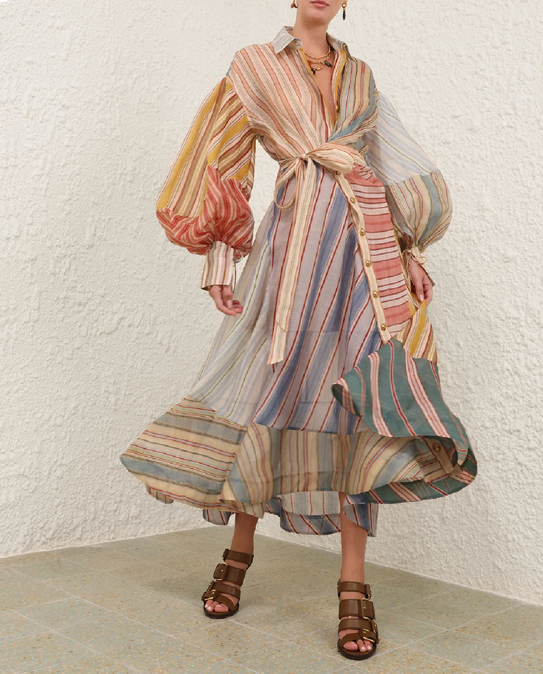 Sukienka w paski Rebellion midi