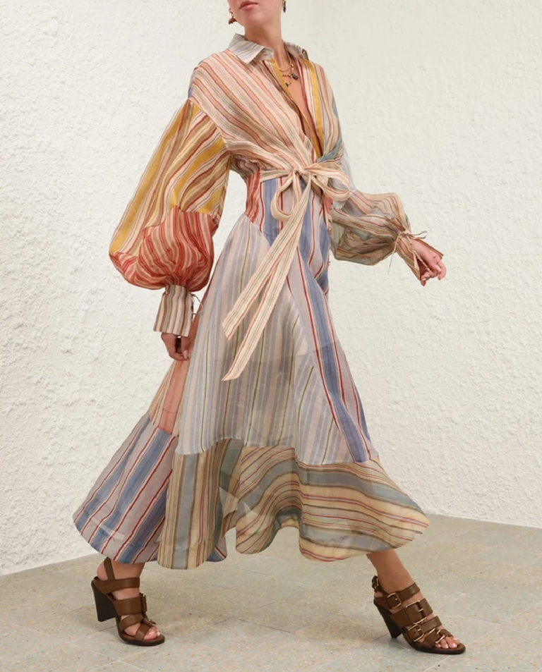 Sukienka w paski Rebellion midi - Image #2