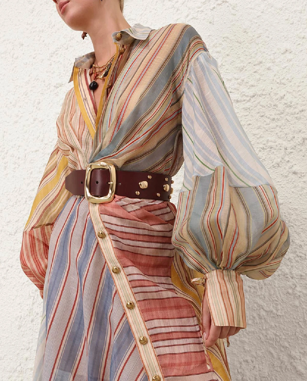 Sukienka w paski Rebellion midi - Image #4