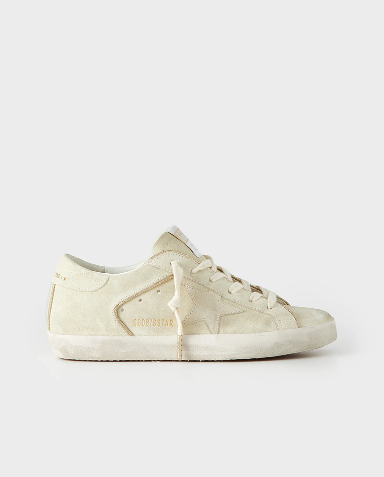 Jasnożółte sneakersy Super Star z logo