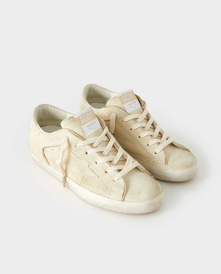 Jasnożółte sneakersy Super Star z logo