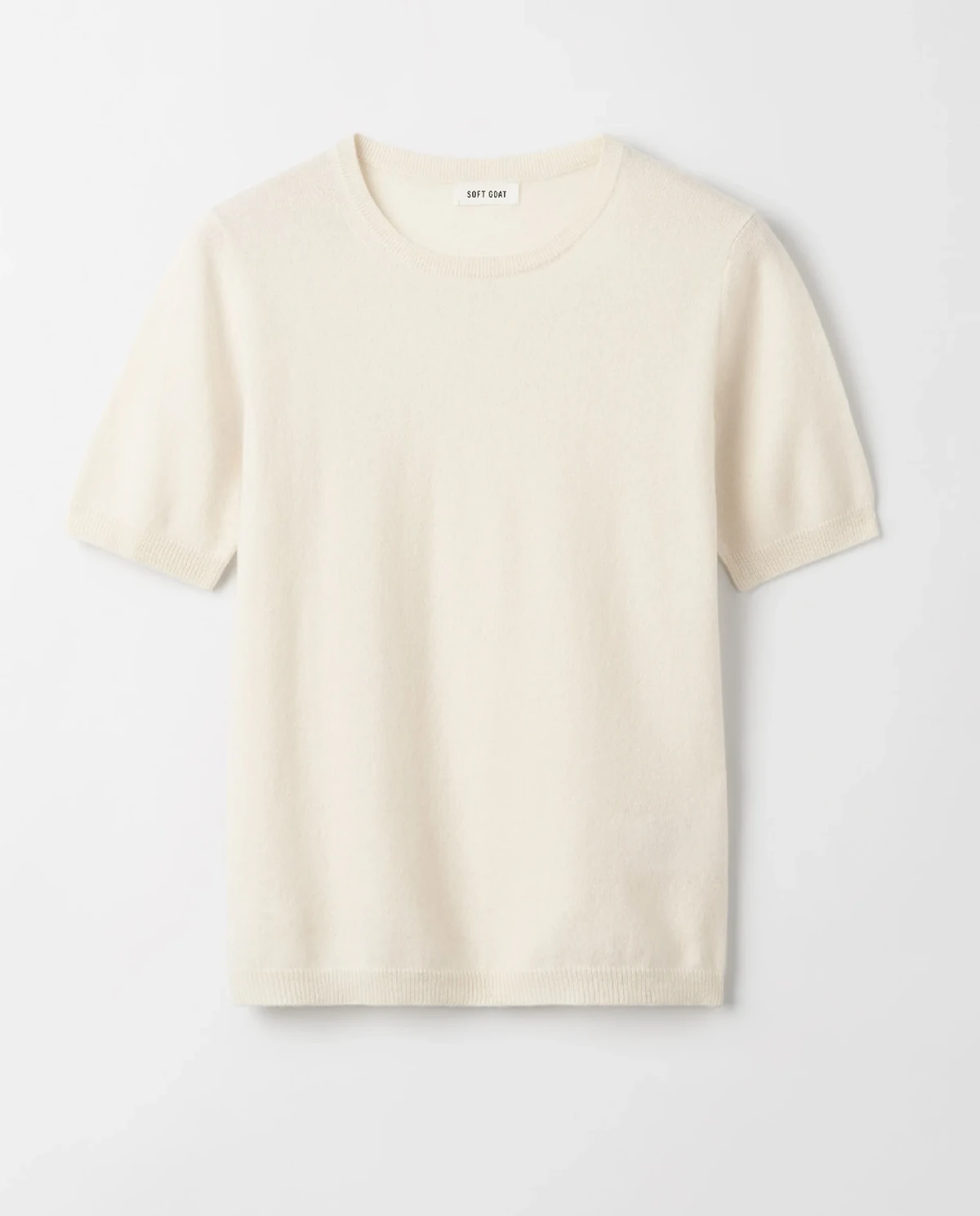 Kaszmirowy sweter z krótkim rękawem - Image #1