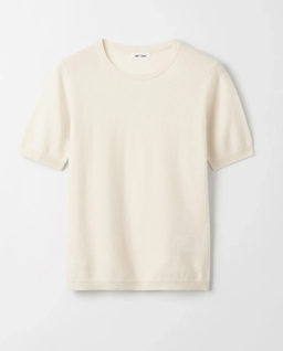 Kaszmirowy sweter z krótkim rękawem - Image #1