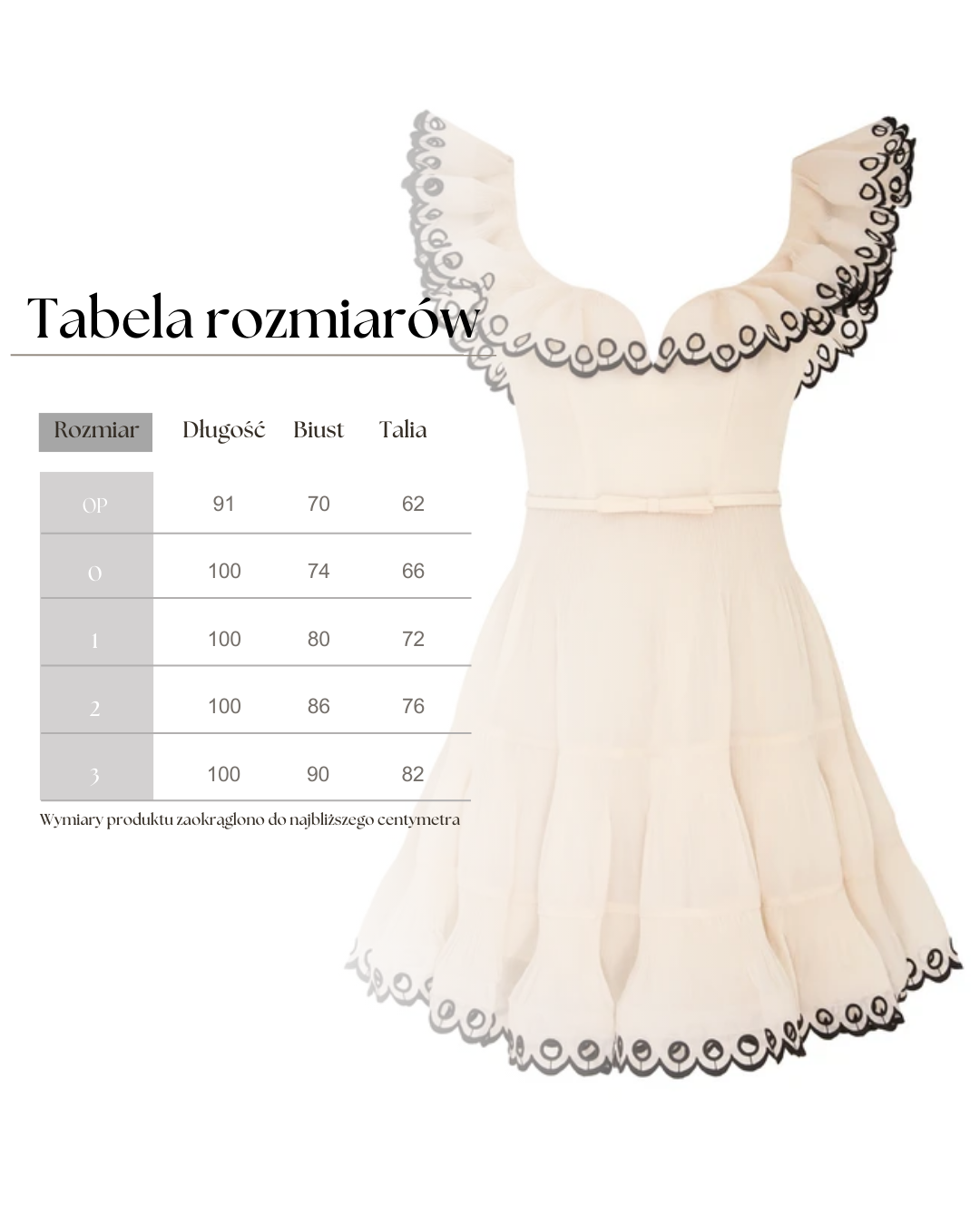 Kremowa sukienka mini z falbankami - Image #6