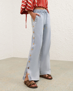 Jasnoniebieskie jeansy Rebellion Snap - Image #0