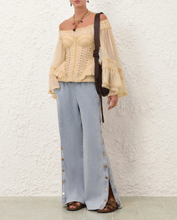 Jasnoniebieskie jeansy Rebellion Snap - Image #2