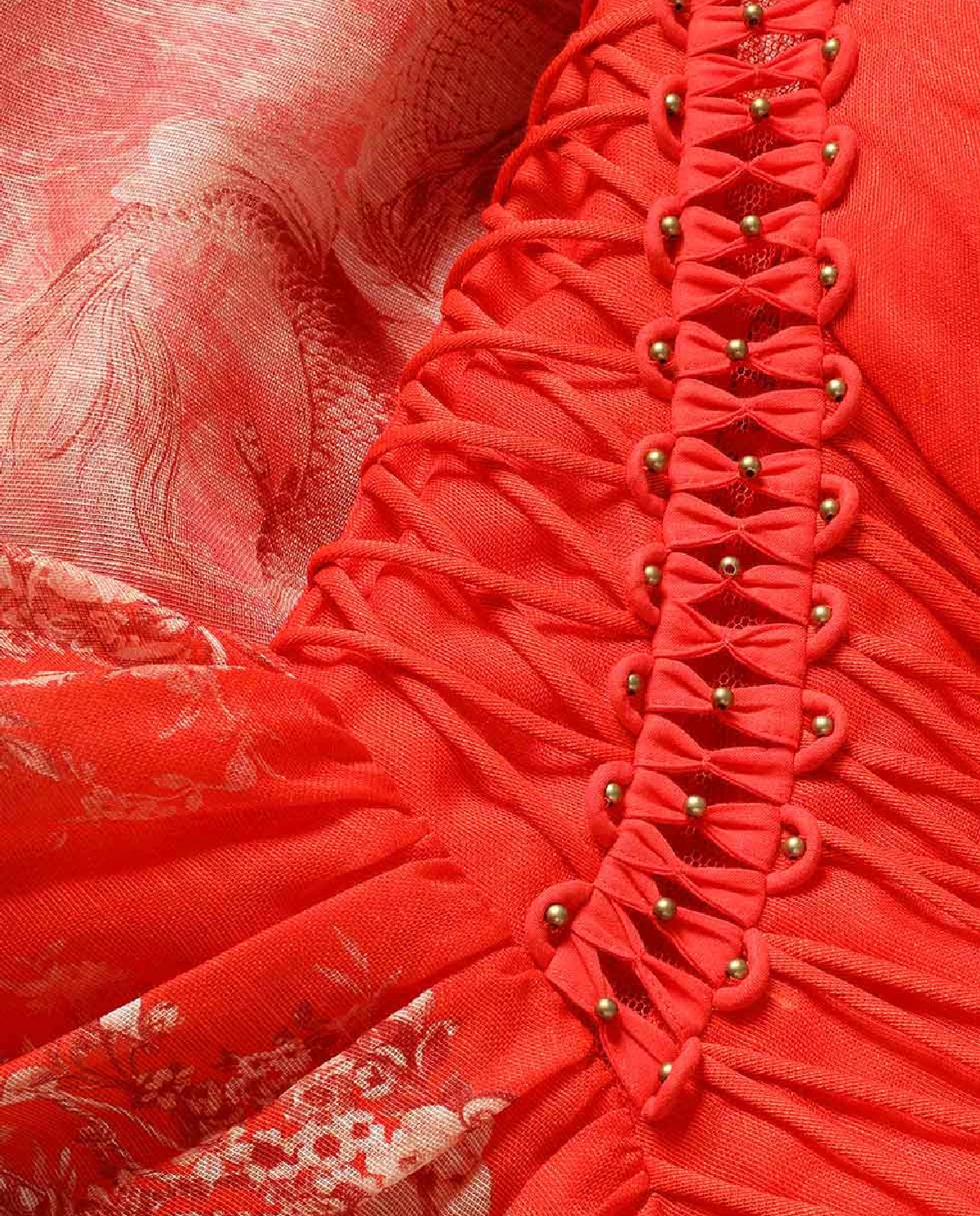 Czerwona sukienka z gorsetem Rebellion - Image #6