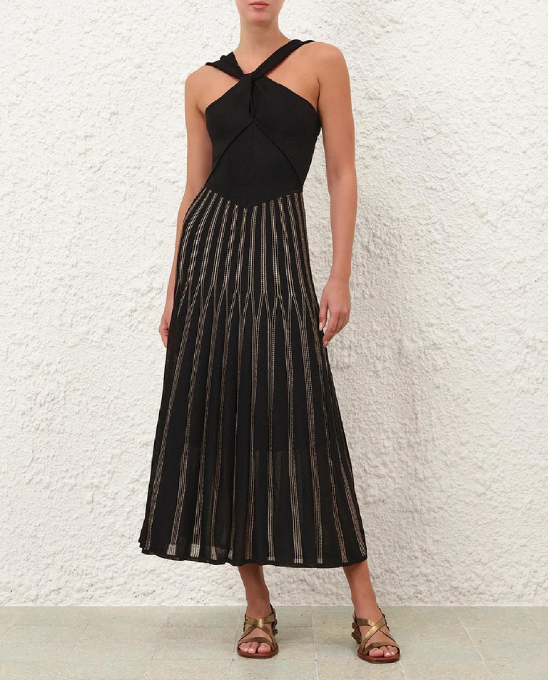 Czarna sukienka midi Rebellion