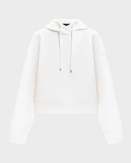 Kremowa bluza z kapturem - Image #0