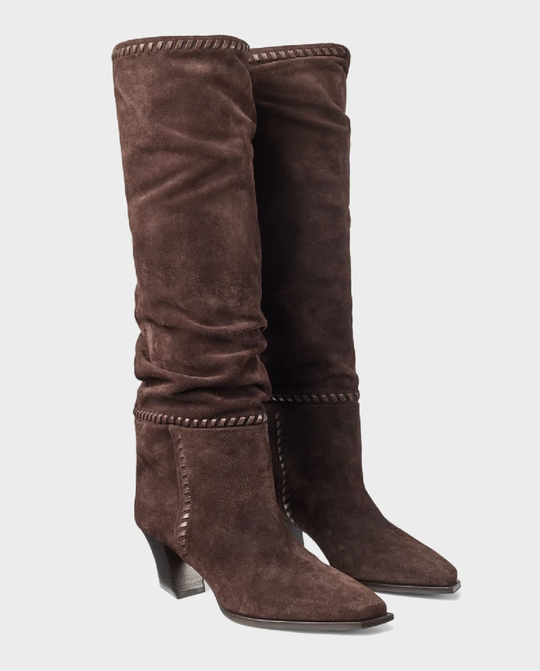 Brązowe zamszowe kozaki Hart 60